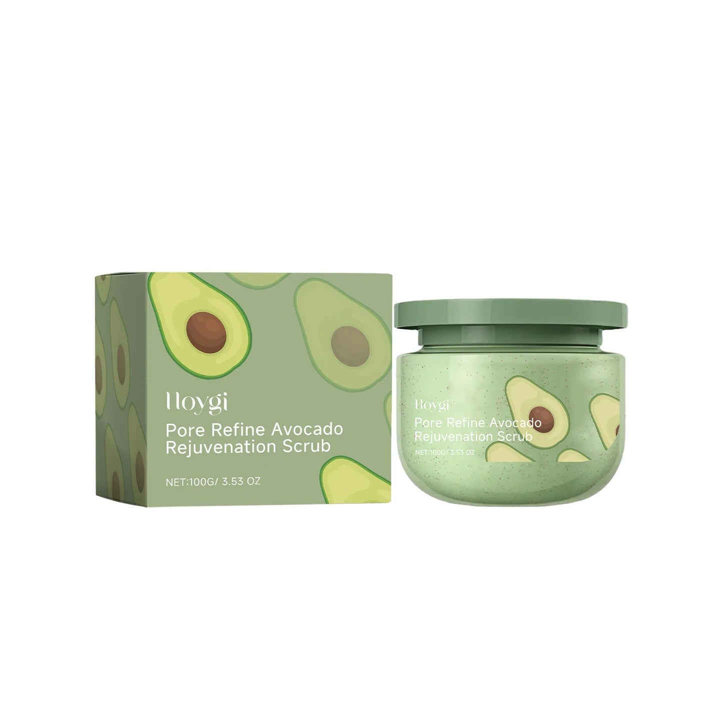 Hoygi Avocado Exfoliating Body Scrub for Silky Skin