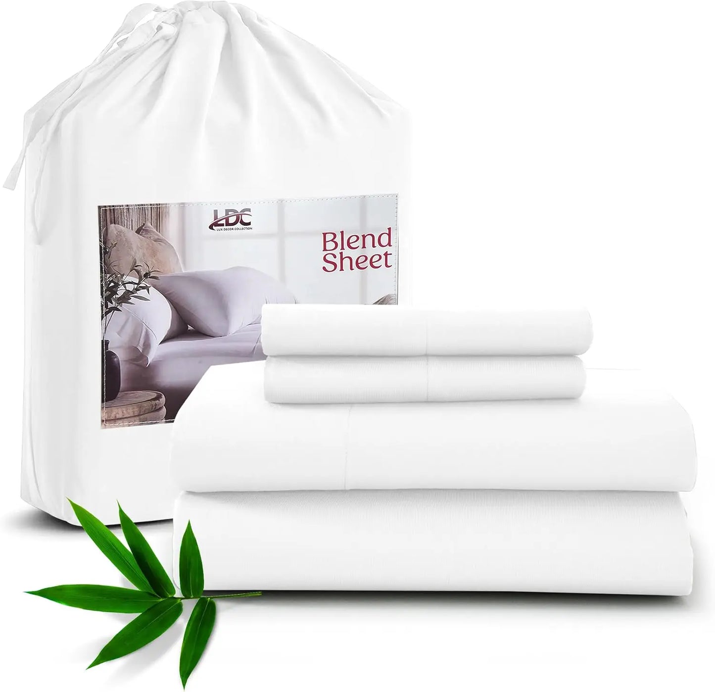 Lux Décor Collection Organic Bamboo Viscose And Polyester Sheet Sets