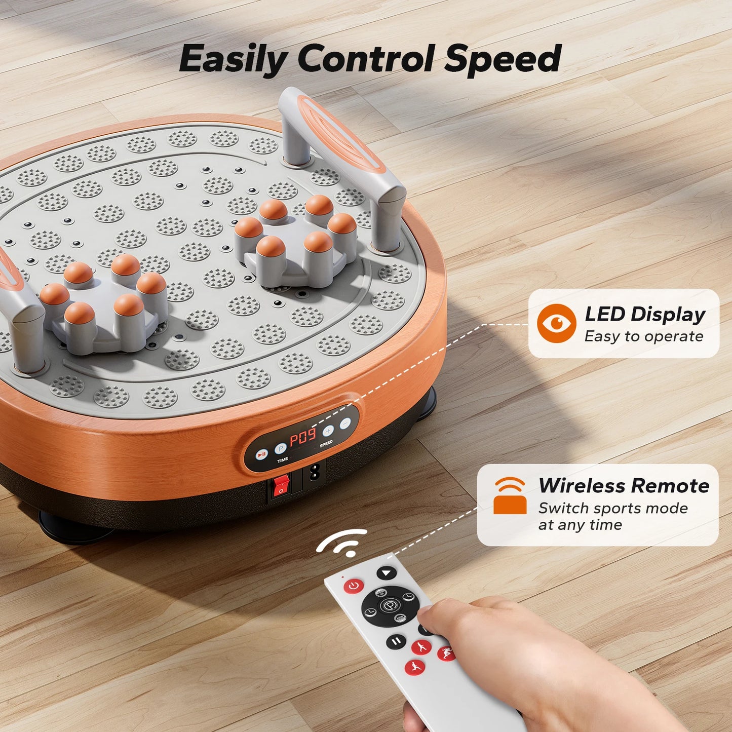 MERACH Vibration Plate Exercise Machine for Whole Body Wellness