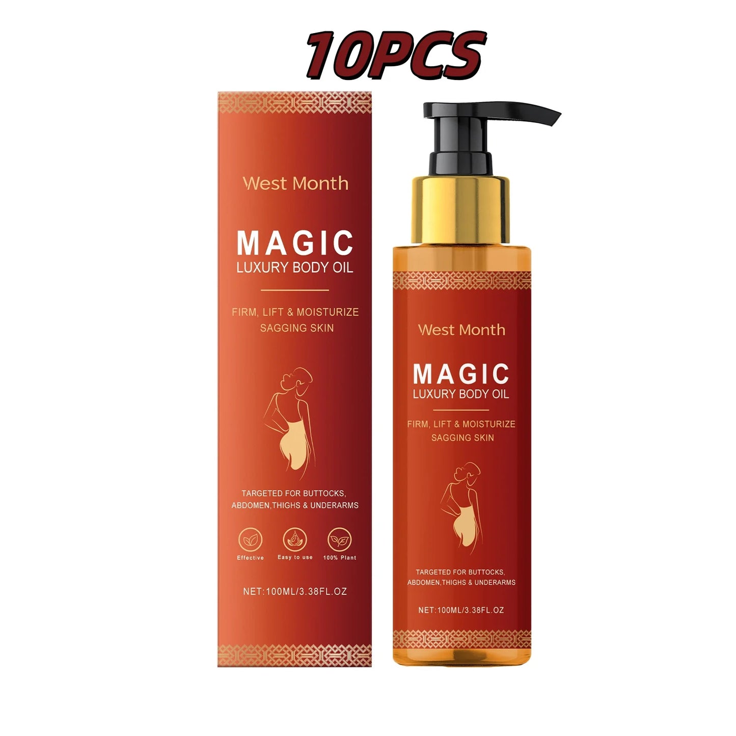 West&Month Body Tightening Oil for Moisturizing and Firming Skin