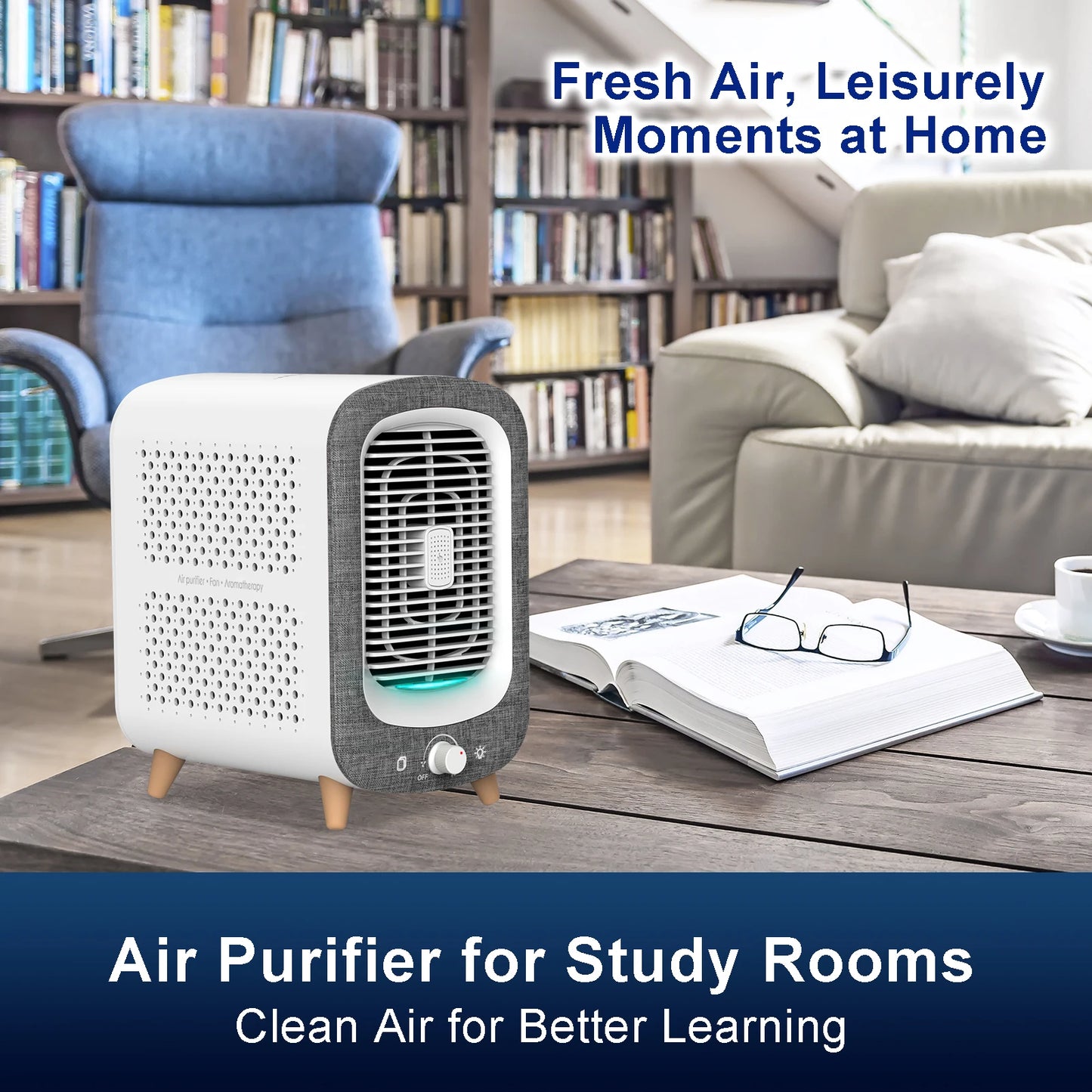 Jafanda Air Purifier HEPA Activated Carbon For Home Bedroom