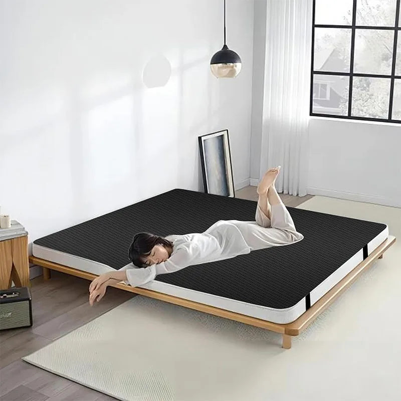 Anti Slip PU Leather Grounding Mat for Bed with Cord
