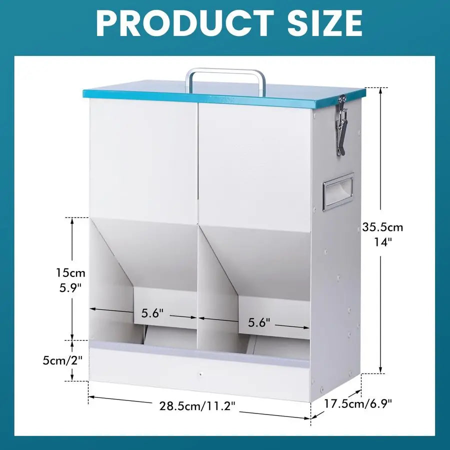 Automatic Pet Feeder For Multiple Cats And Dogs Outdoor Galvanized