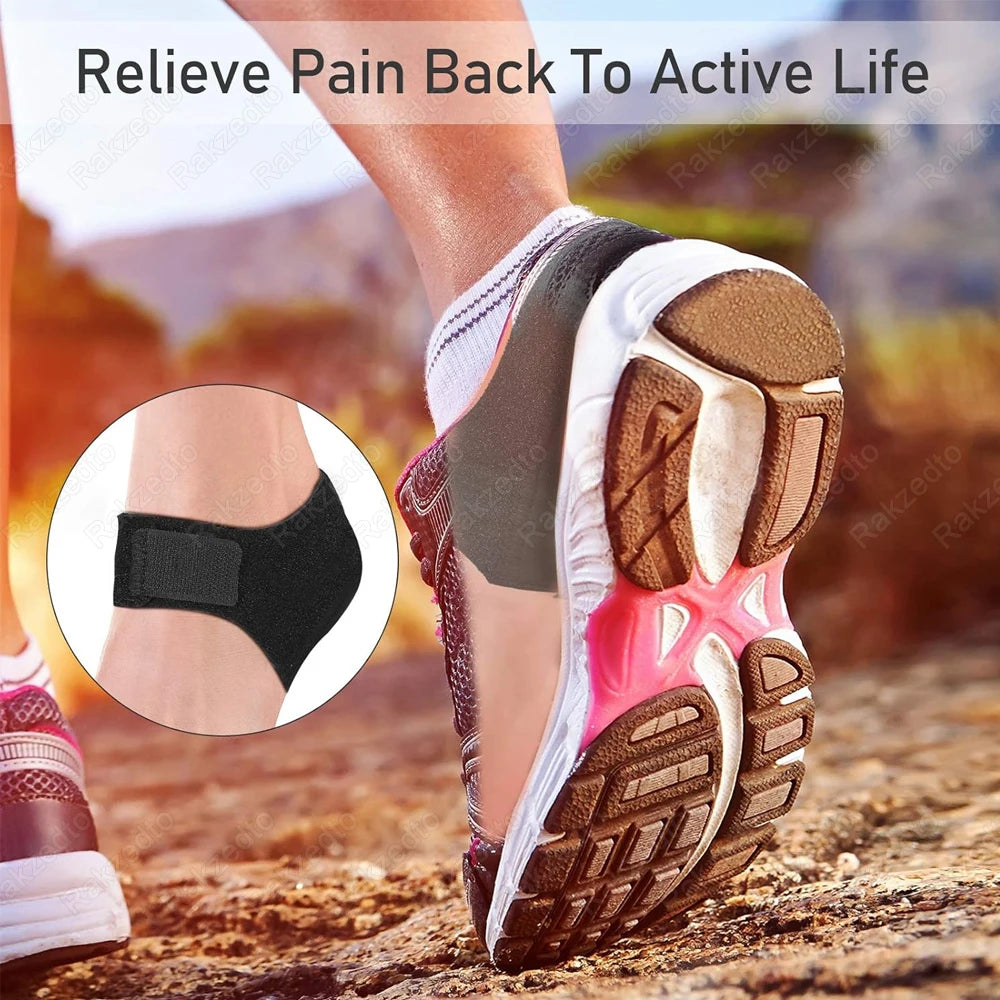 NONECN Silicone Gel Heel Cups Insoles For Plantar Fasciitis Relief