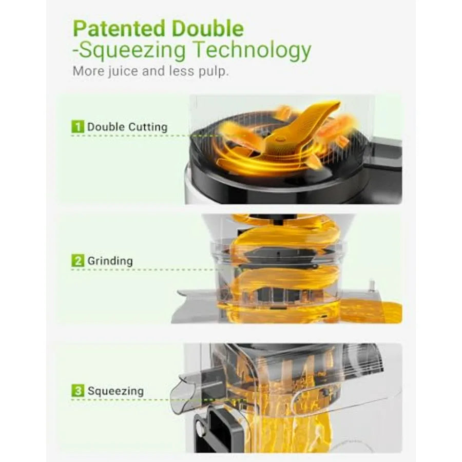 Cold Press Juicer For Whole Fruits And Vegetables High Yield