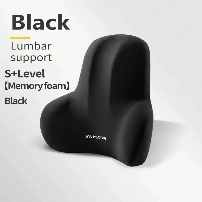 Memory Foam Lumbar Cushion for Car, Office, and Gaming Chairs