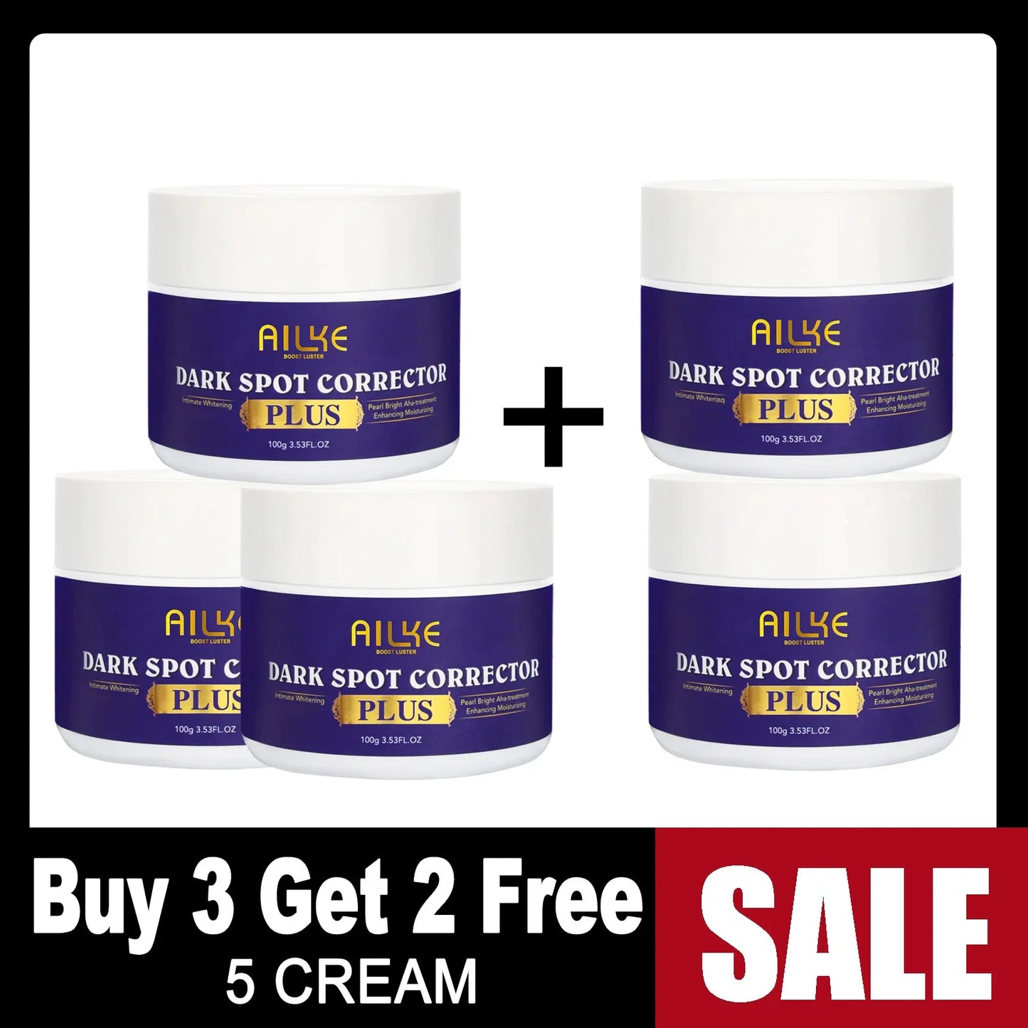 AILKE Glutathione Whitening Stains Remover Face Cream