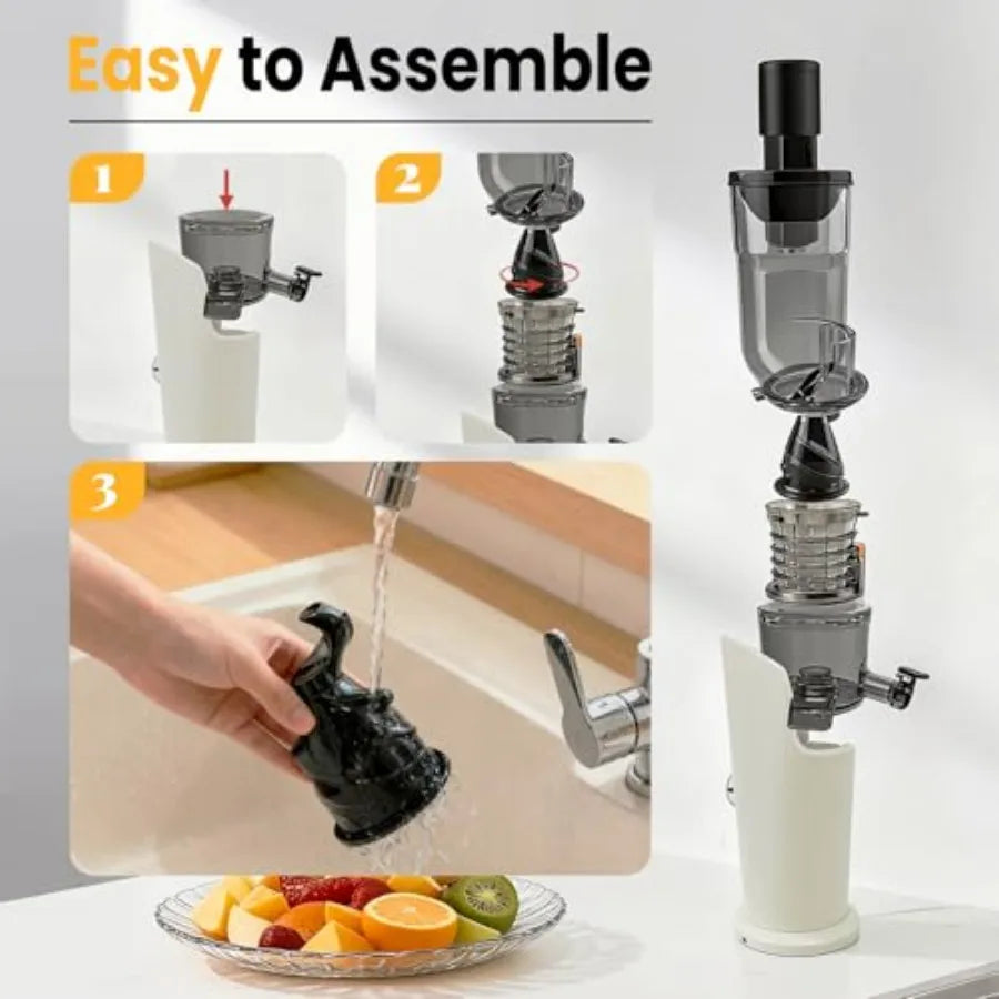 Cold Press Juicer 150W Masticating Slow Juicer for Fruits