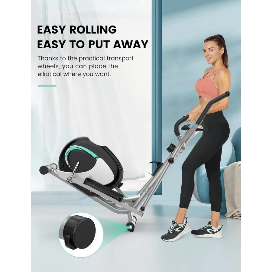 XMSJ Home Elliptical Machine With 8 Level Adjustable Resistance