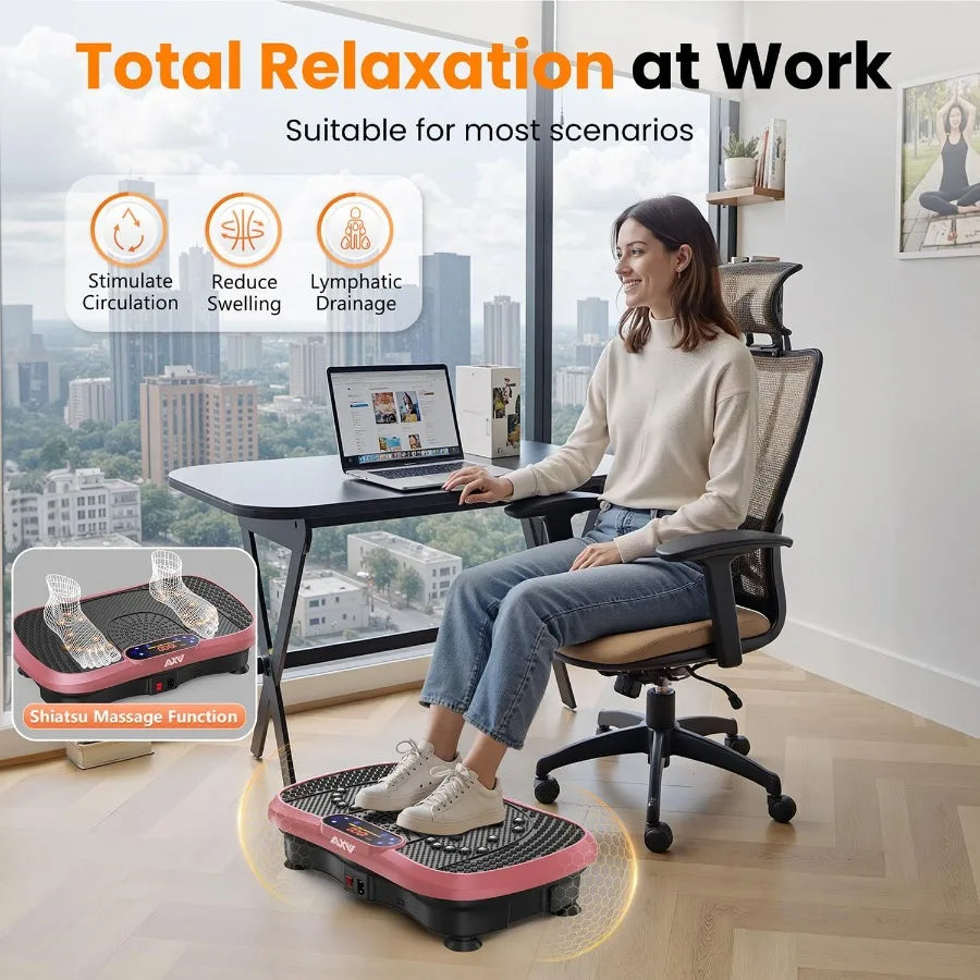 XMSJ Vibration Plate Fitness Platform Exercise Machine Full Body Workout