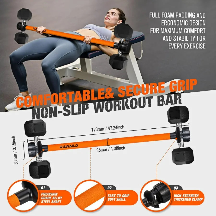 Dumbbell Converter Barbell Adapter For Home Gym