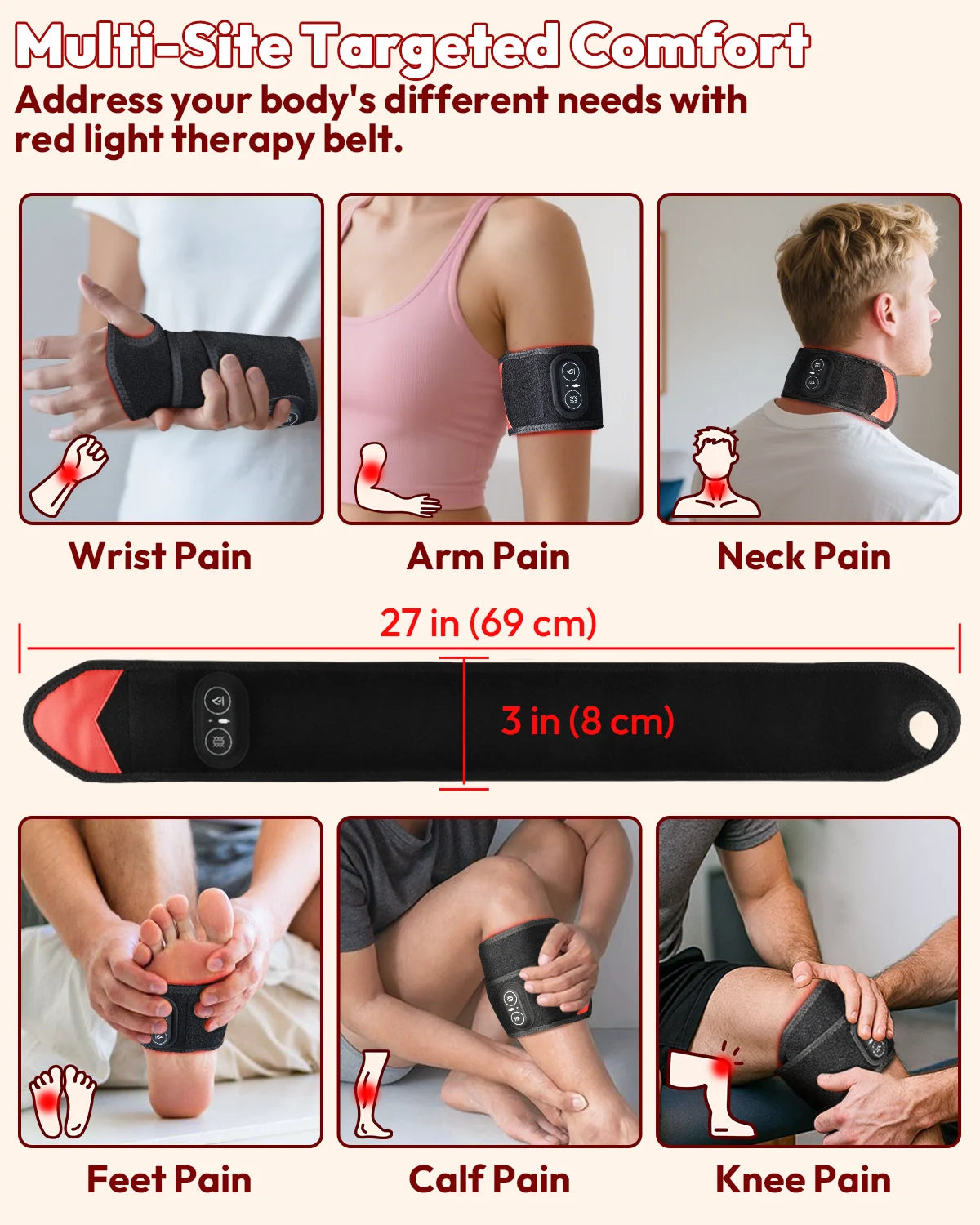 Infrared Therapy Wrap With Heat And Vibration Massager