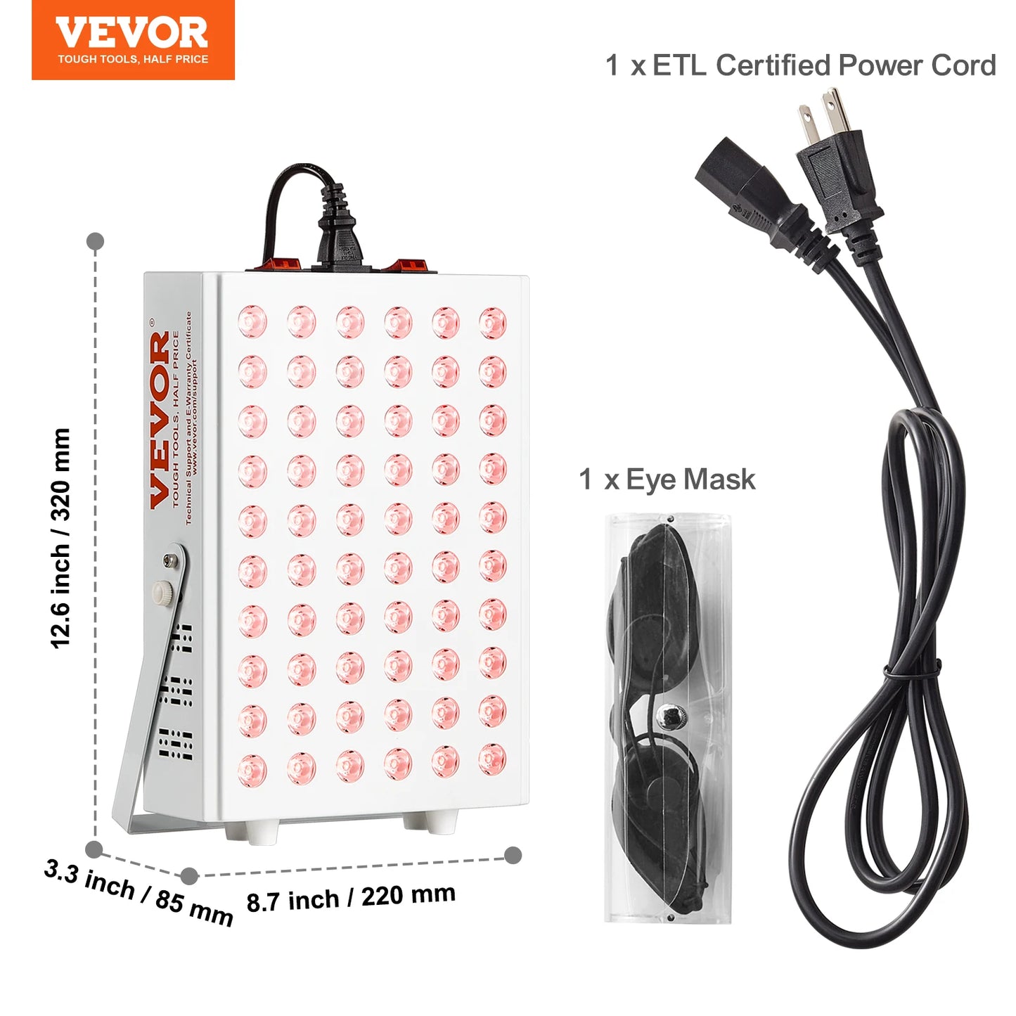 LPL001 Red Light Therapy Panel Dual Band 660nm 850nm