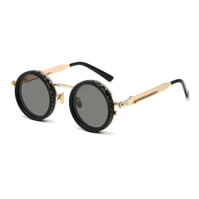 Blanche Michelle Polarized Round Sunglasses ND9 Adjustable Dimming Unisex UV400