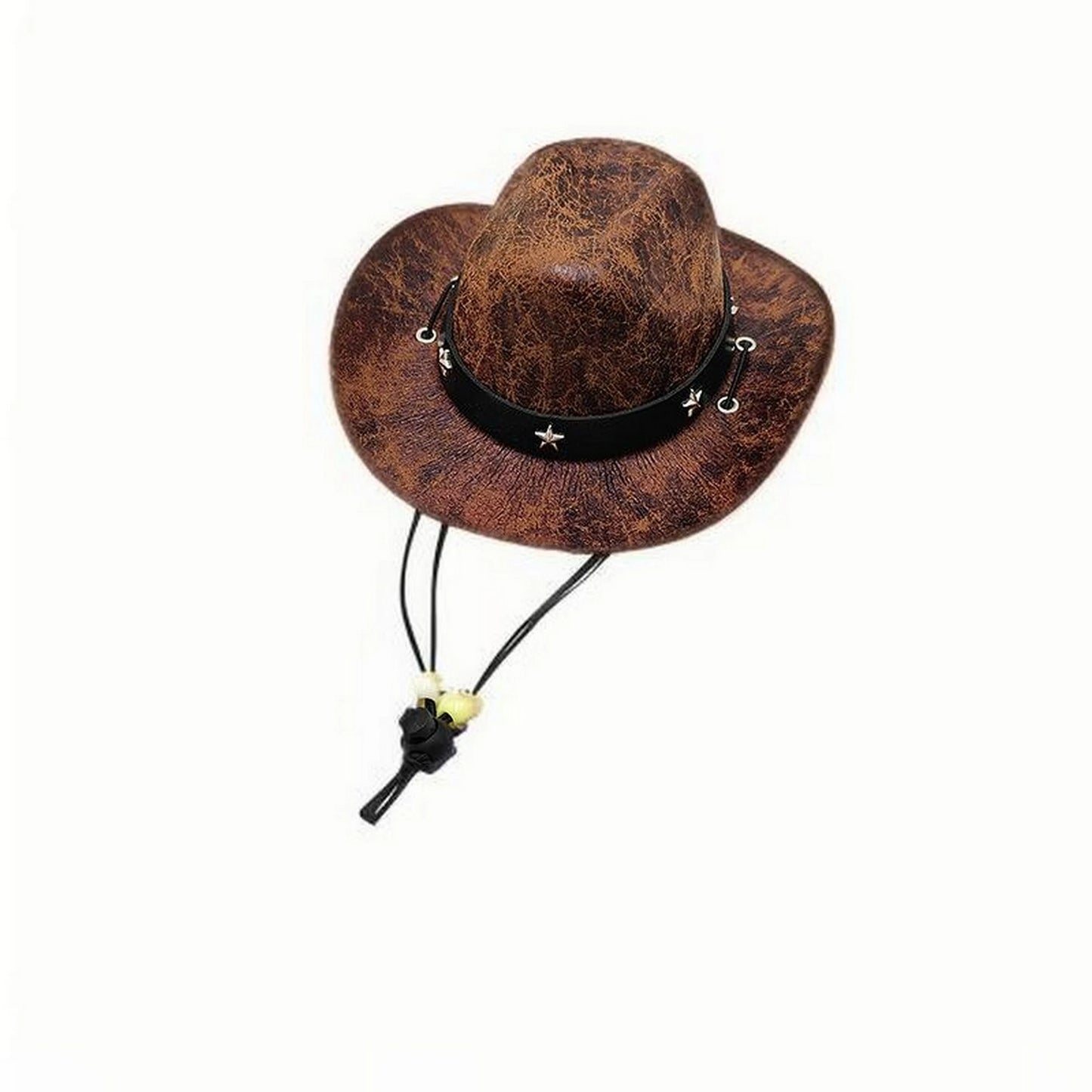 Pet Cowboy Hat With Bandana Set Adjustable Western Costume