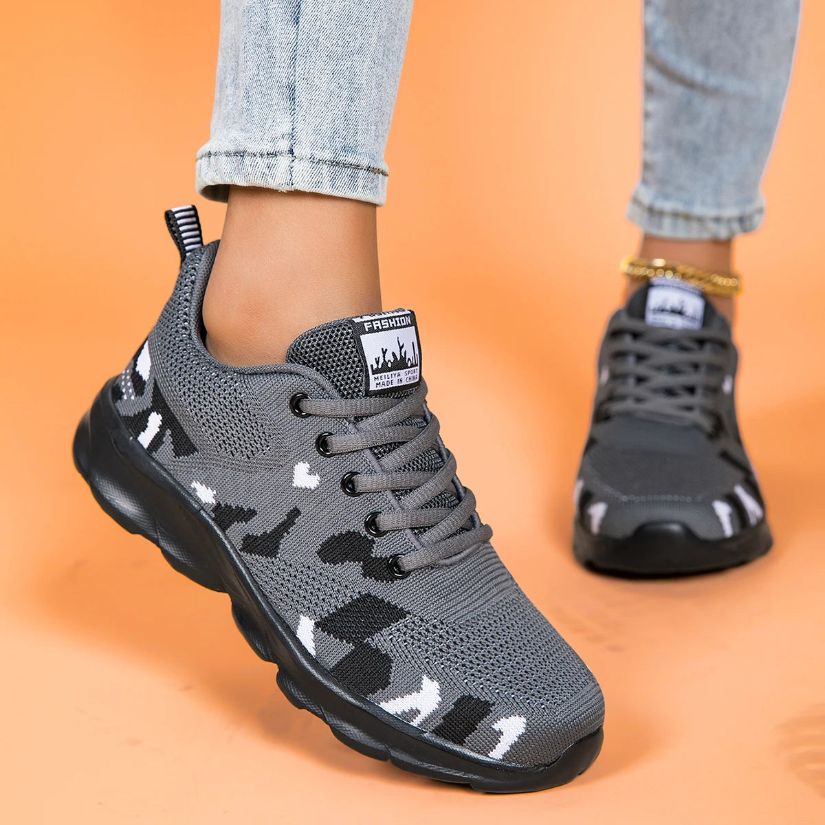 None Orthopedic Sneakers For Men Lightweight Casual Walking Shoes