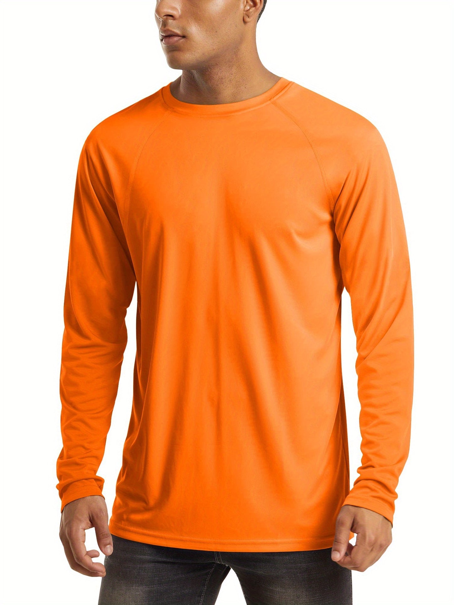 CRYSULLY Men's UPF 50 Plus Long Sleeve Breathable Tees
