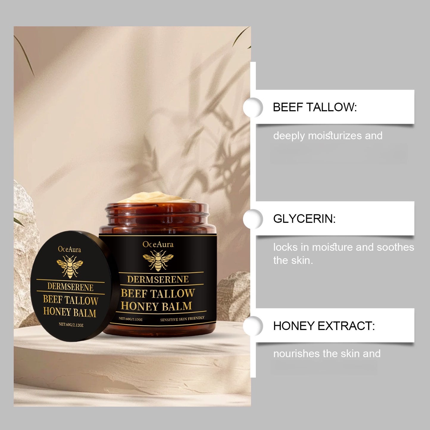 OCEAURA Hyaluronic Acid Moisturizing Cream For All Skin Types