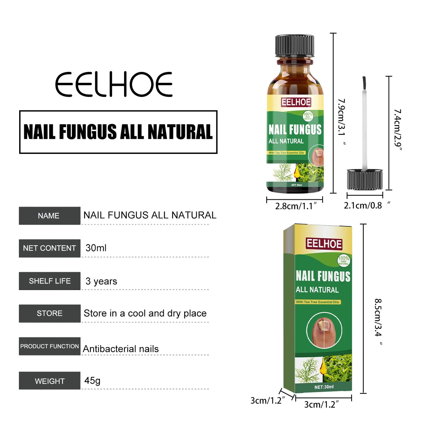 Eelhoe Tea Tree Nail Repair Liquid Nourishing Cuticle Oil