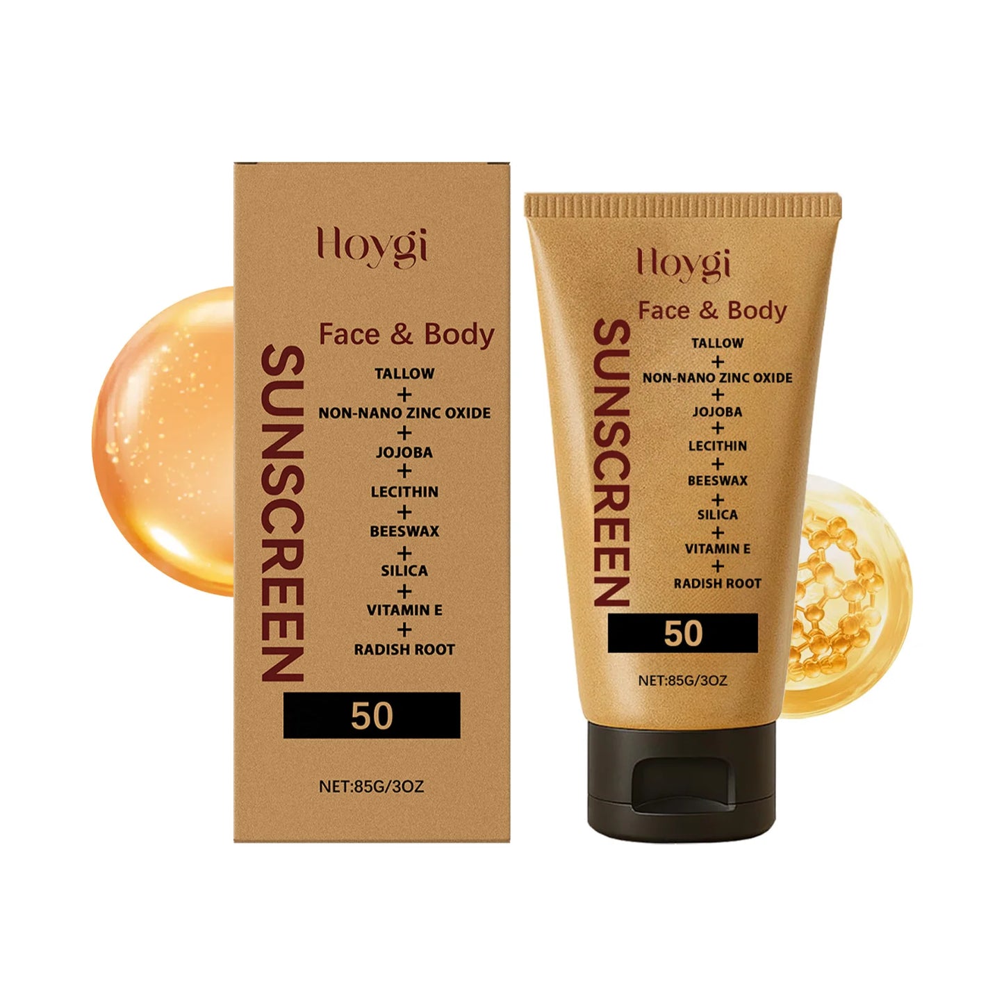 Hoygi Light Sunscreen Cream Refreshing Body Moisturizing