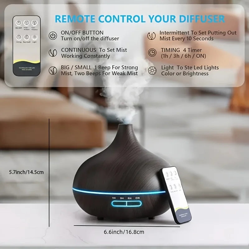 Miflame Ultrasonic Aromatherapy Diffuser With LED Night Lights