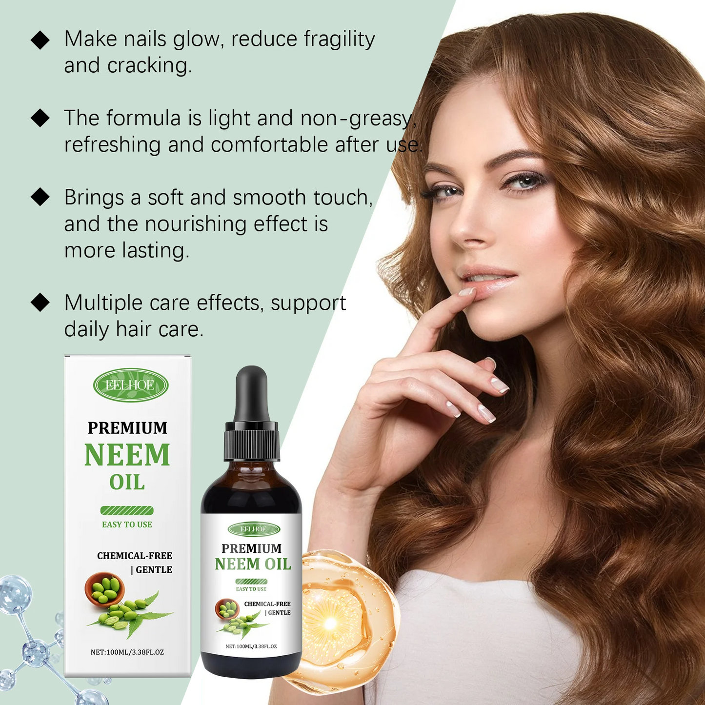 Eelhoe Multi Function Essence Oil For Hair Skin Nails Nourishing Dryness Repair