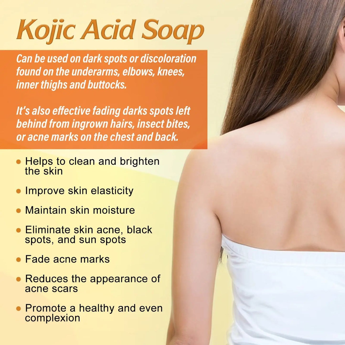 OuhoeHign-concerned Kojic Acid Skin Lightening Soap For Dark Spot Removal
