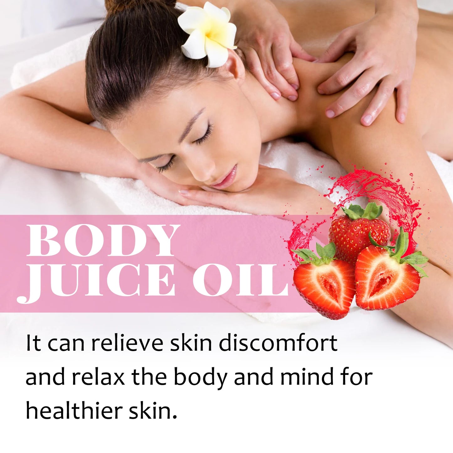 Ouhoe Strawberry Body Oil For Relief And Smoothing Moisture