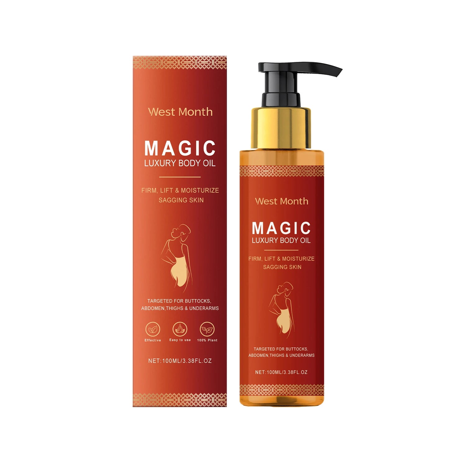 West&Month Body Tightening Oil for Moisturizing and Firming Skin