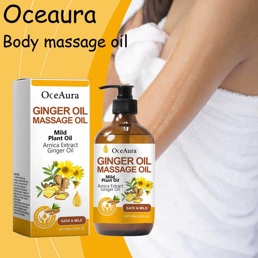 Ginger Body Massage Oil For Skin Elasticity And Sagging Relief
