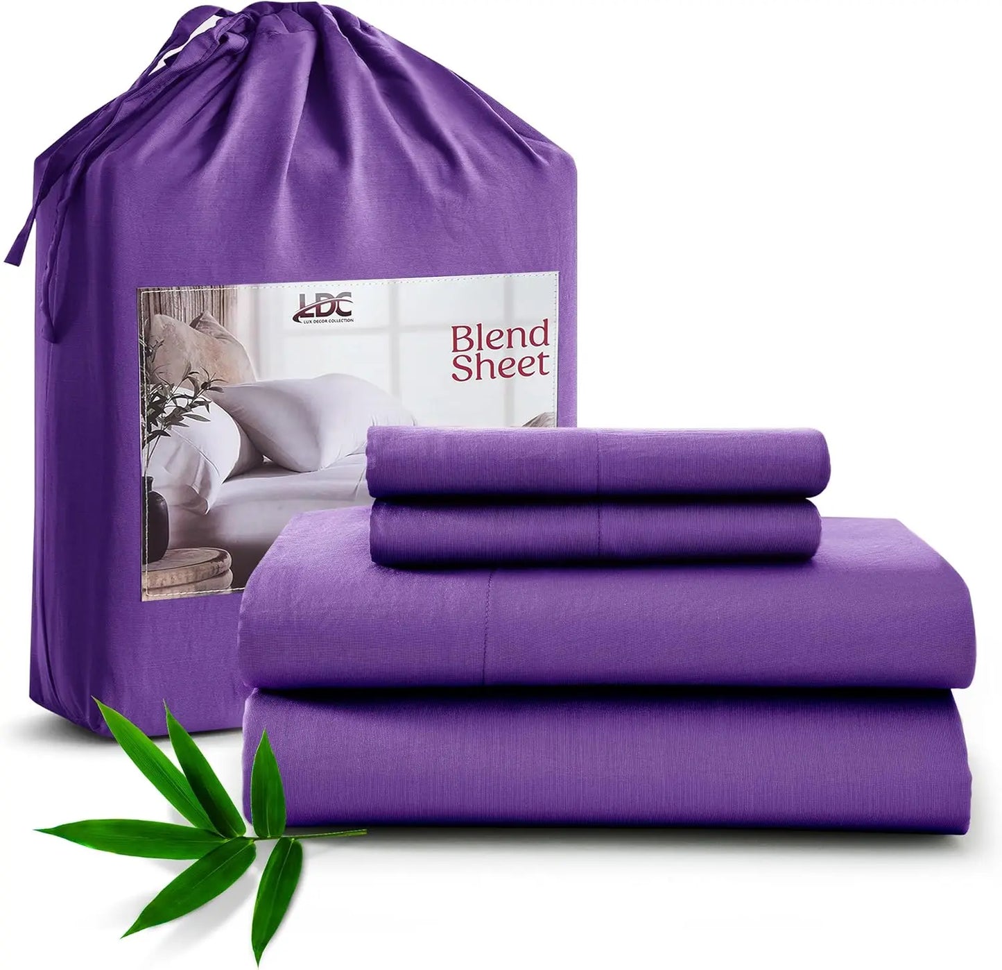 Lux Décor Collection Organic Bamboo Viscose And Polyester Sheet Sets
