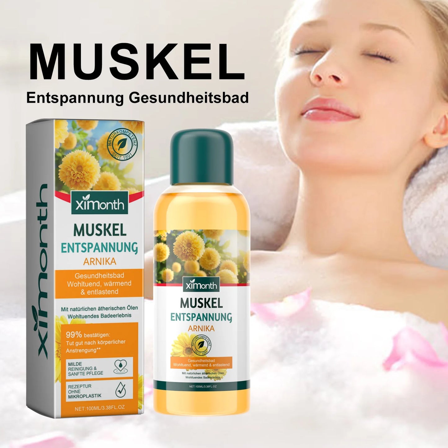 Ximonth Body Bath Oil Soften Skin Moisturize Repair