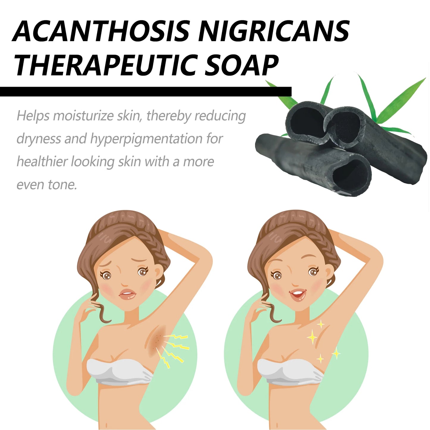Ouhoe Bamboo Charcoal Soap For Brightening And Hydrating Skin