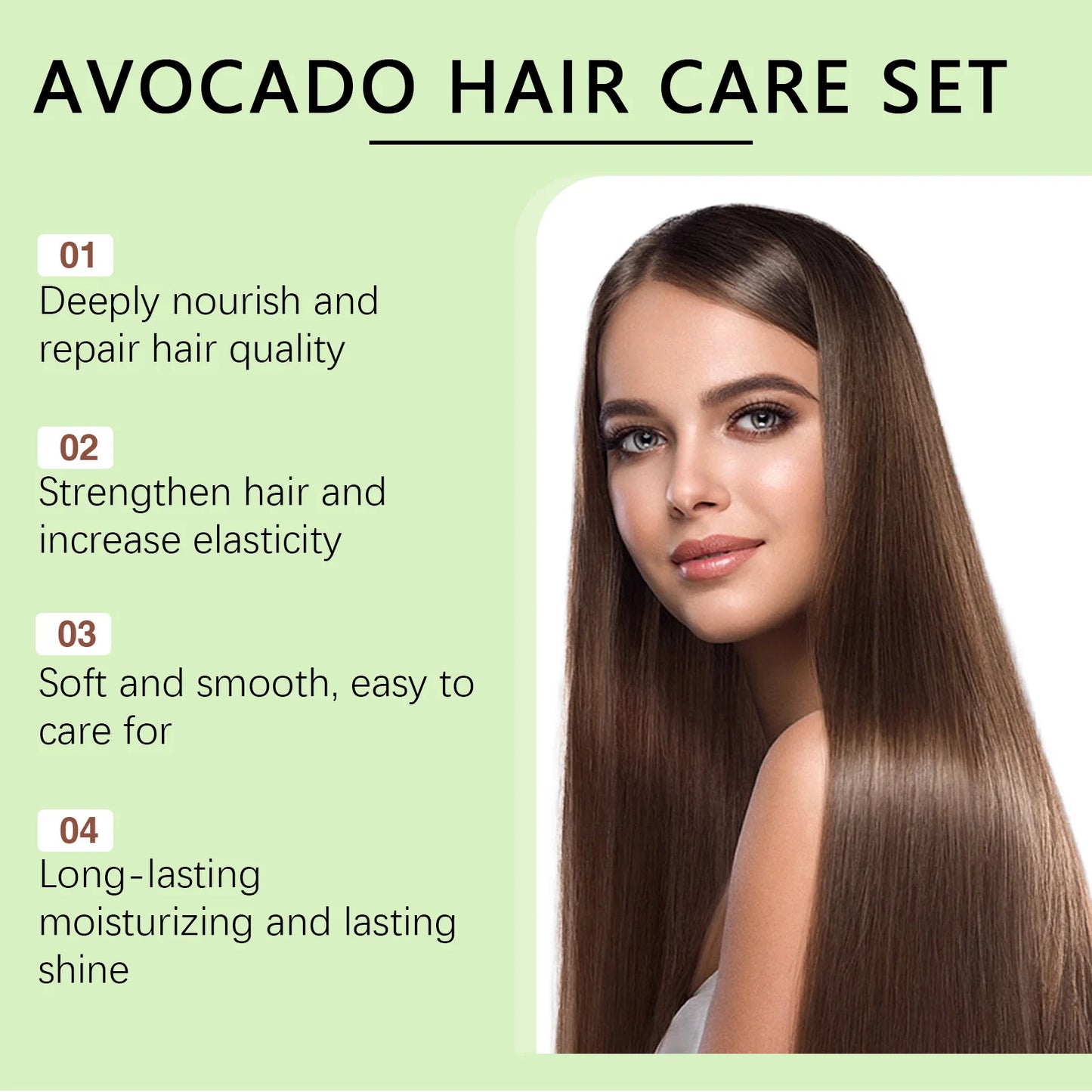 Hoegoa Avocado Hair Cleaner Set For Scalp Care And Dandruff
