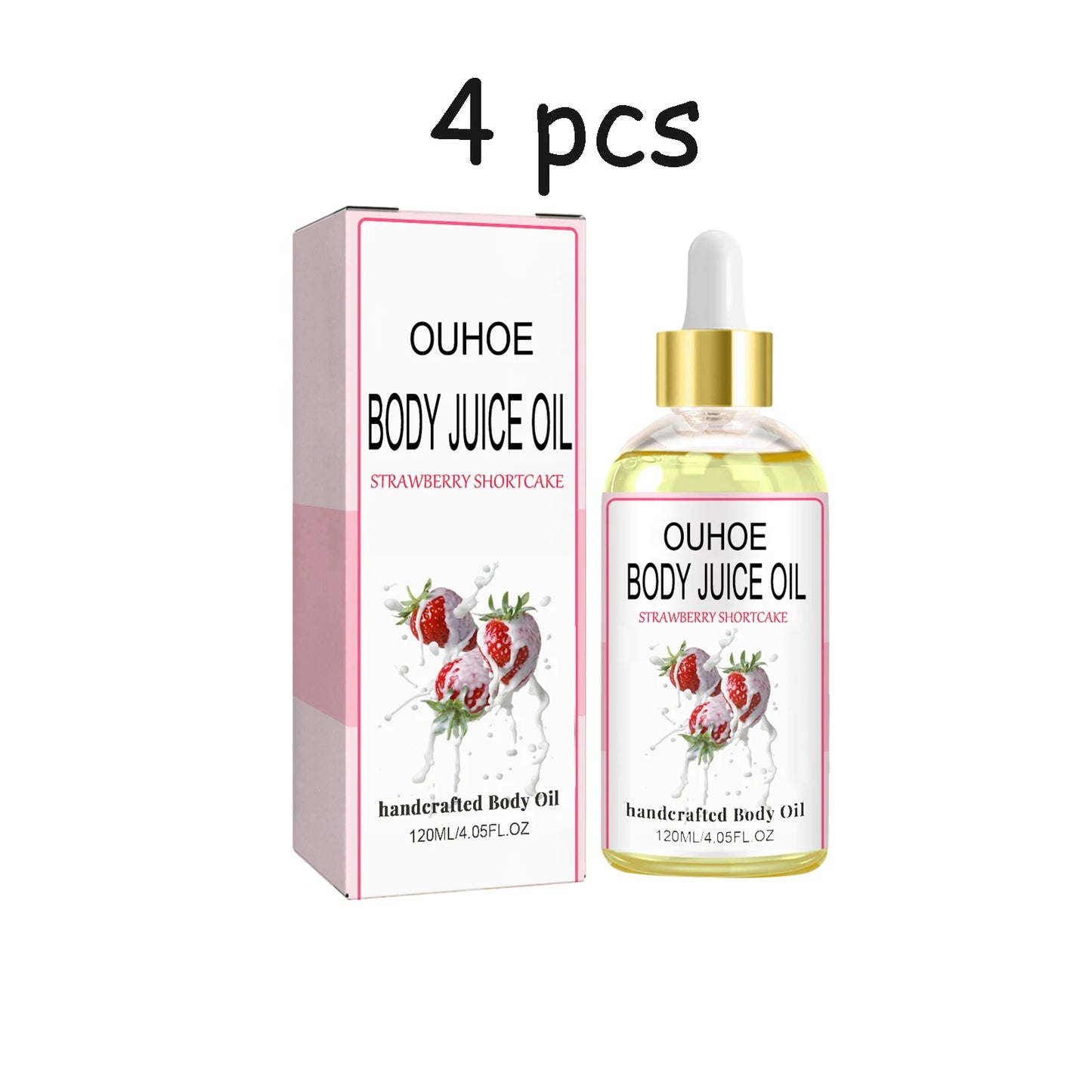 Ouhoe Strawberry Body Oil For Relief And Smoothing Moisture
