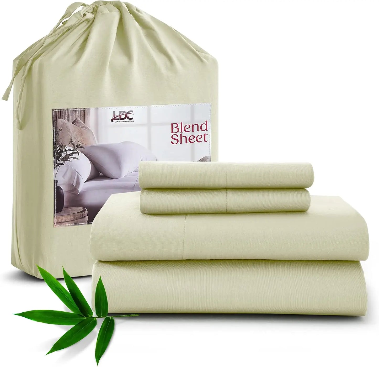 Lux Décor Collection Organic Bamboo Viscose And Polyester Sheet Sets