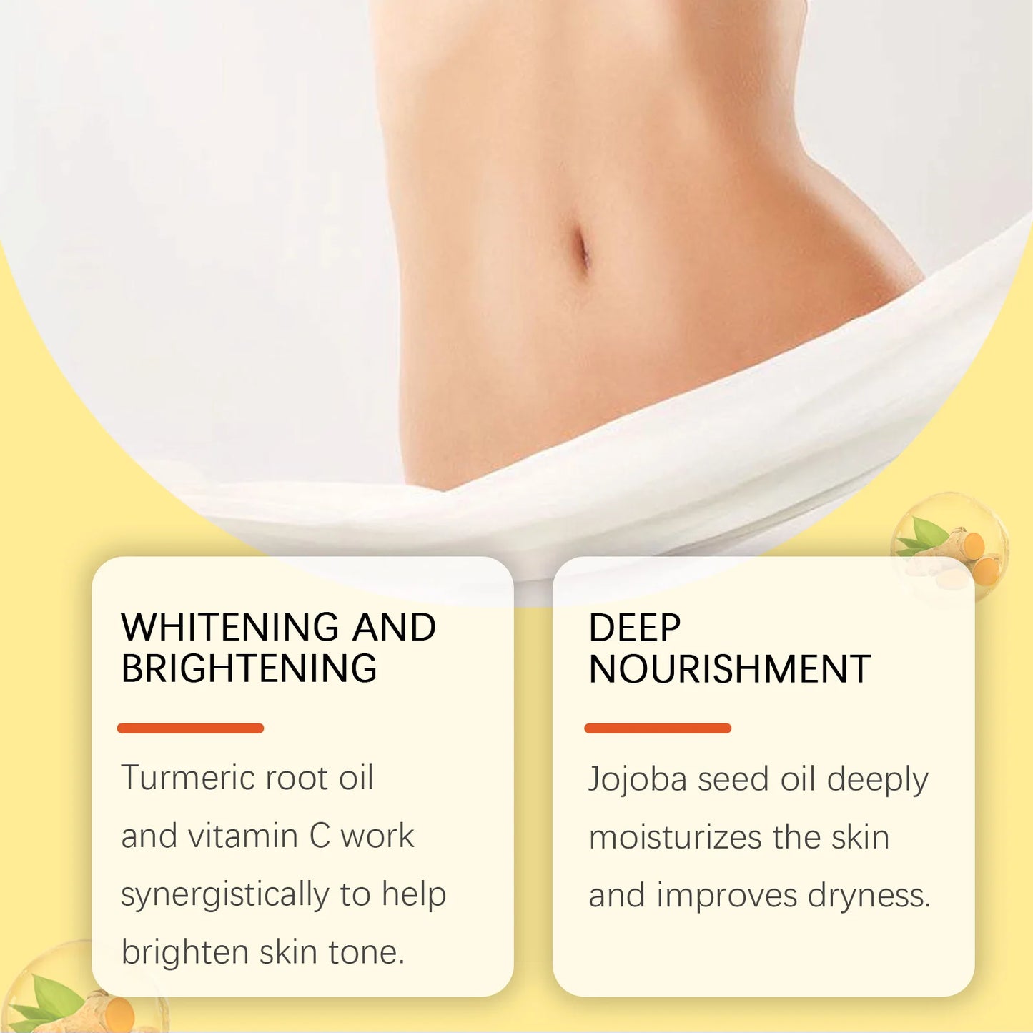 West Month Turmeric Body Essence Oil Daily Moisturizing For Skin