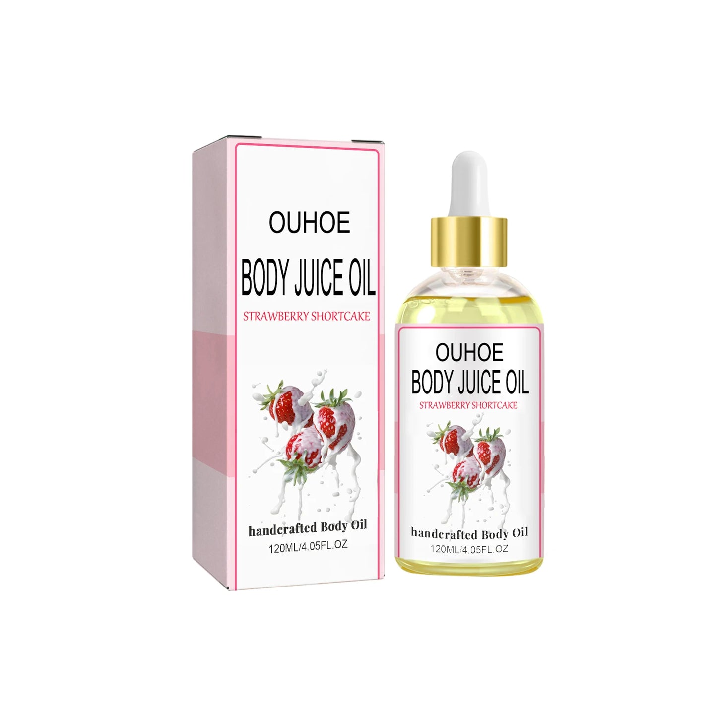 Ouhoe Strawberry Body Oil For Relief And Smoothing Moisture