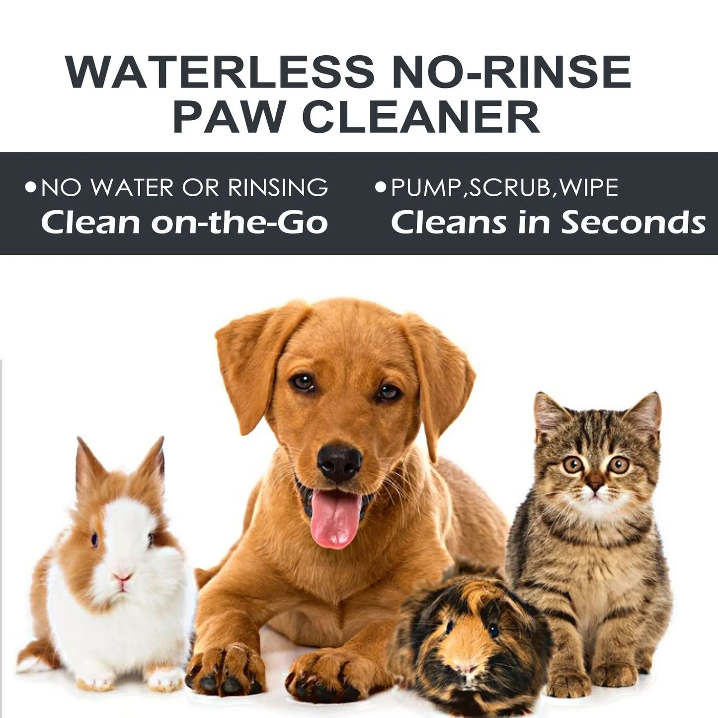Yegbong Waterless Pet Paw Cleaner Rich Bubble Cleaning Non Toxic