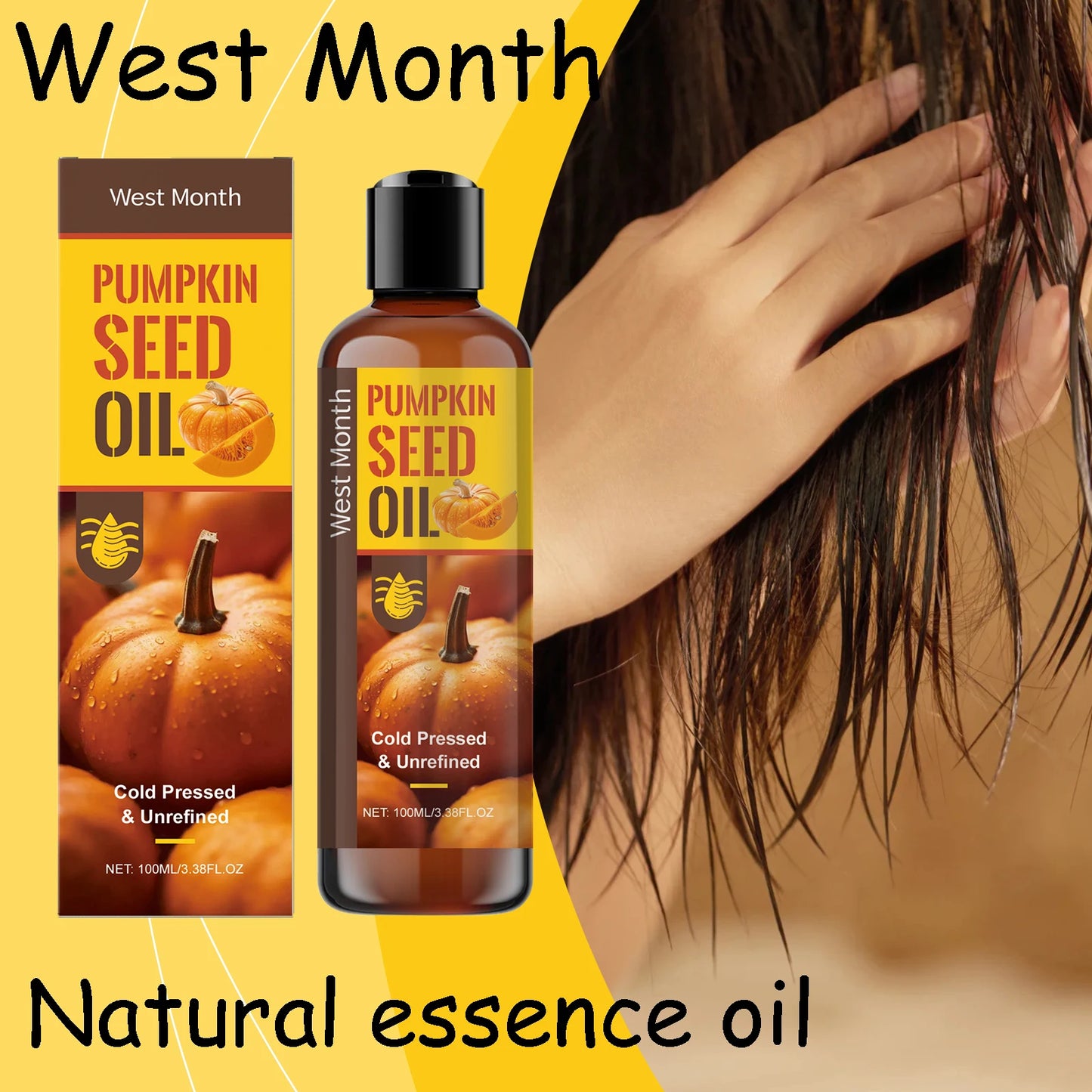 Pumpkin Seed Essence Oil for Hair and Skin Nourishing Care
