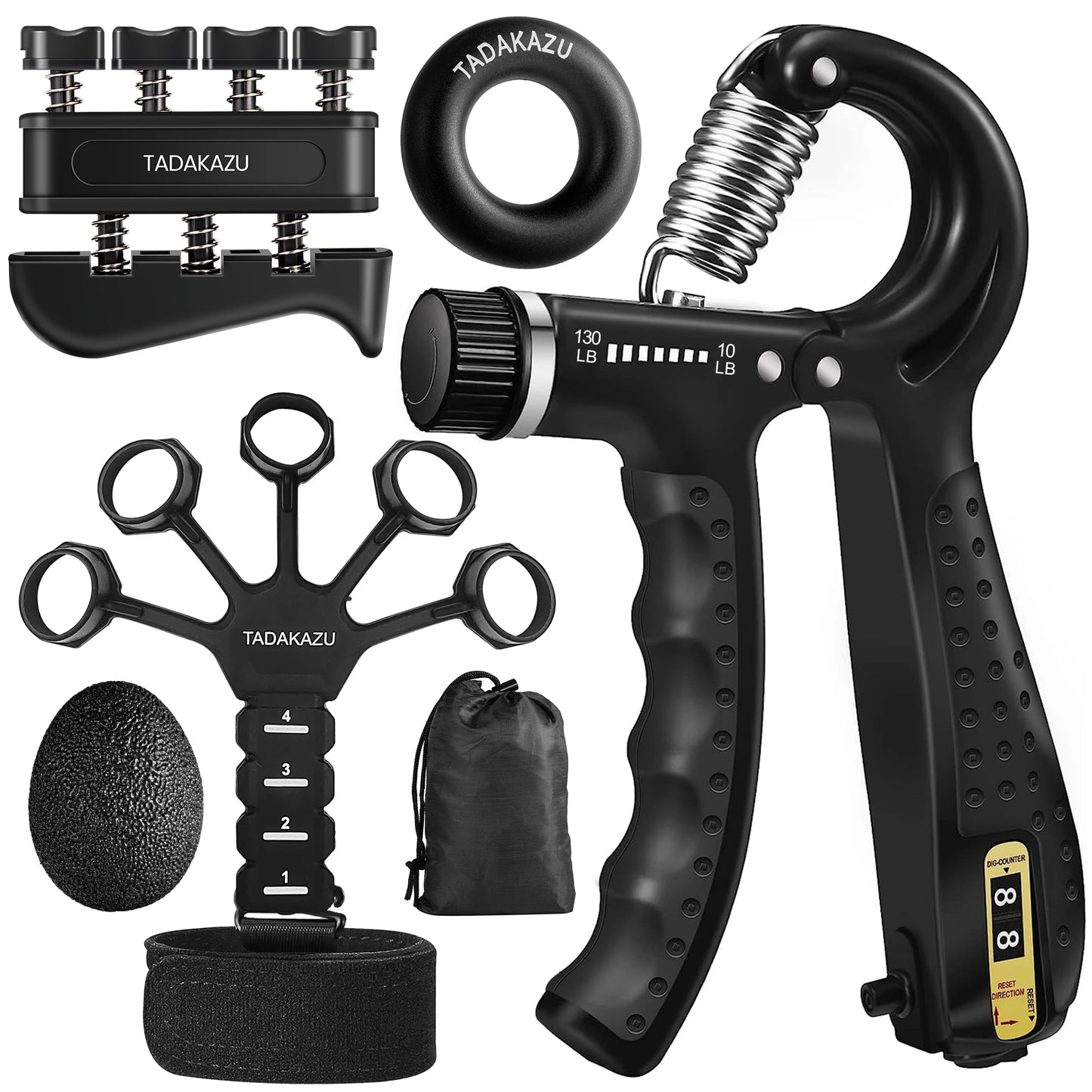 Grip Trainer Kit Hand Gripper Set For Strength Training And Recovery