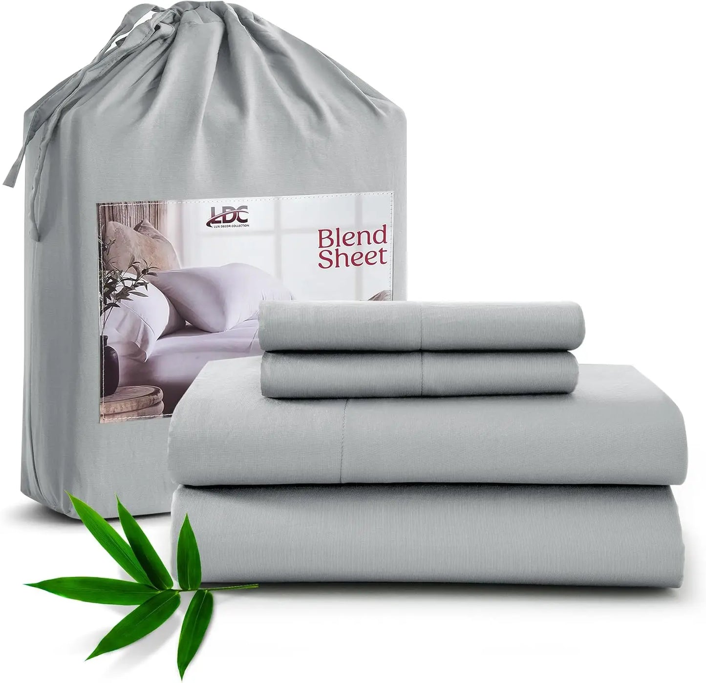 Lux Décor Collection Organic Bamboo Viscose And Polyester Sheet Sets