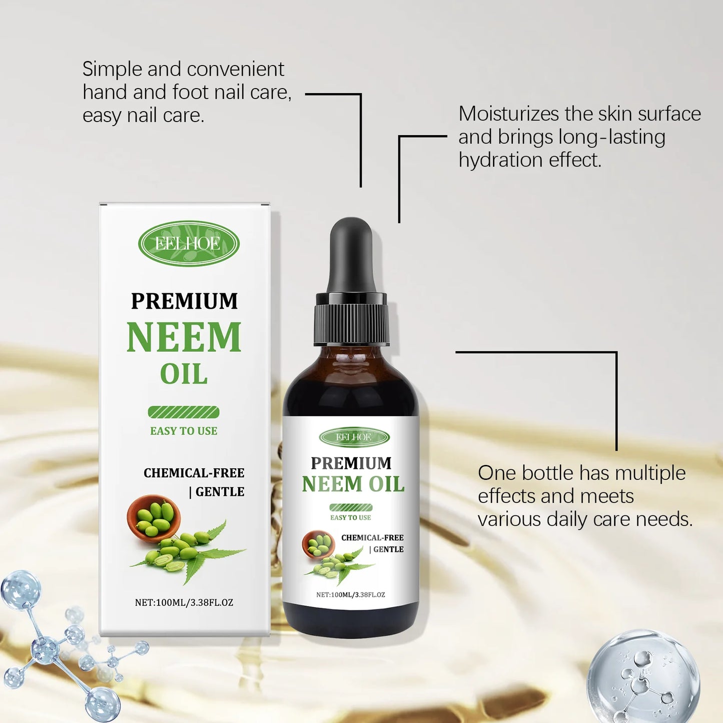 Eelhoe Multi Function Essence Oil For Hair Skin Nails Nourishing Dryness Repair