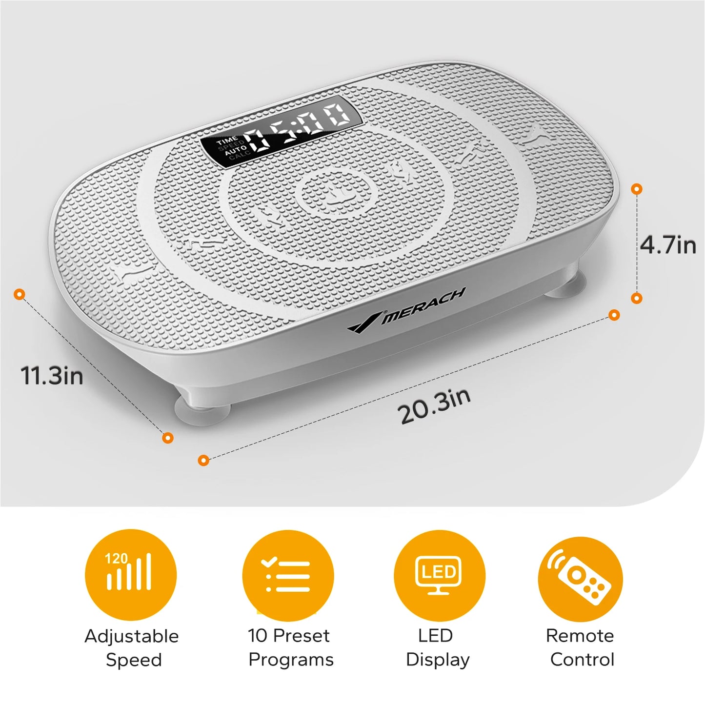 MERACH Vibration Plate Exercise Machine For Whole Body Workout