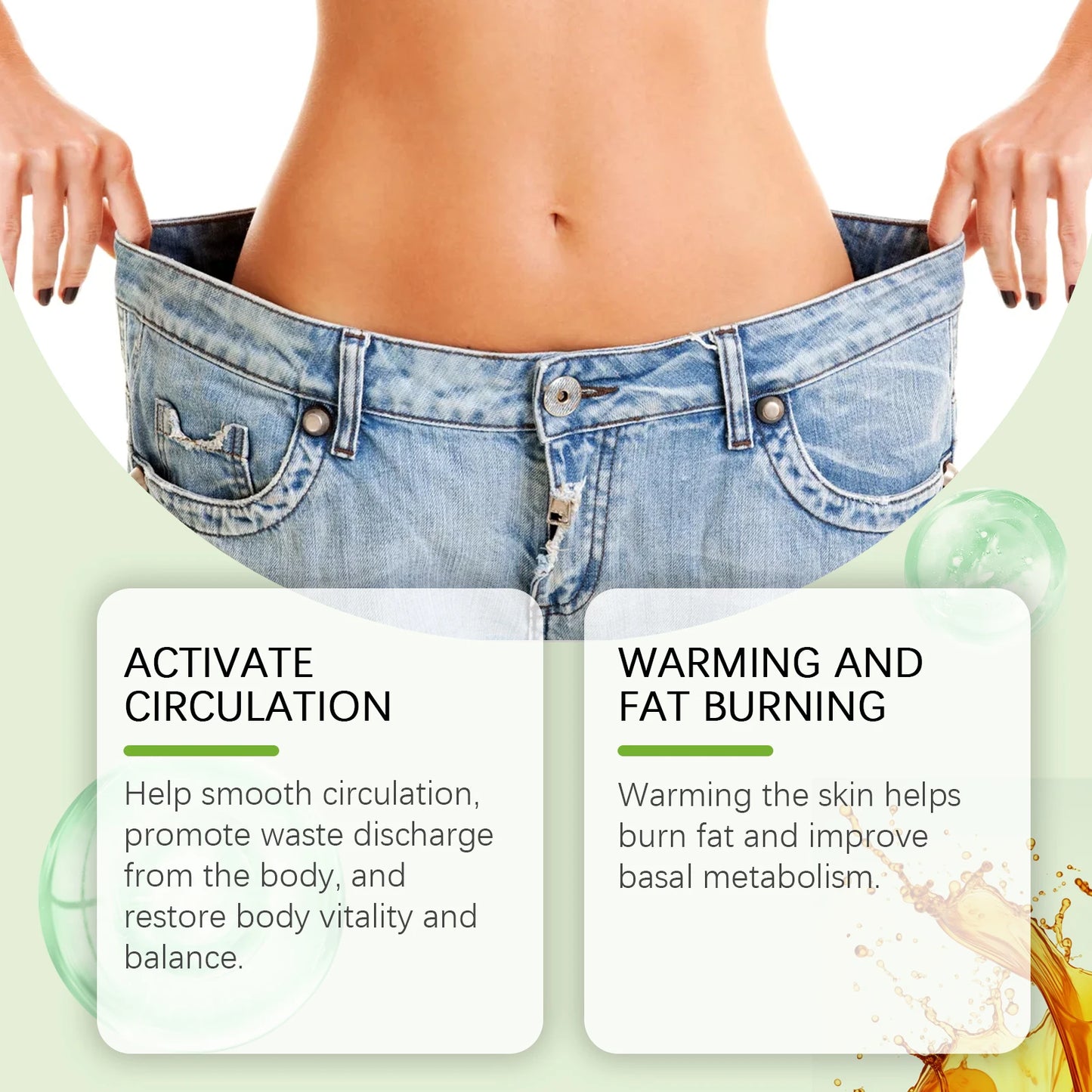 Ouhoe Lymphatic Drainage Oil For Firming Skin And Weight Loss