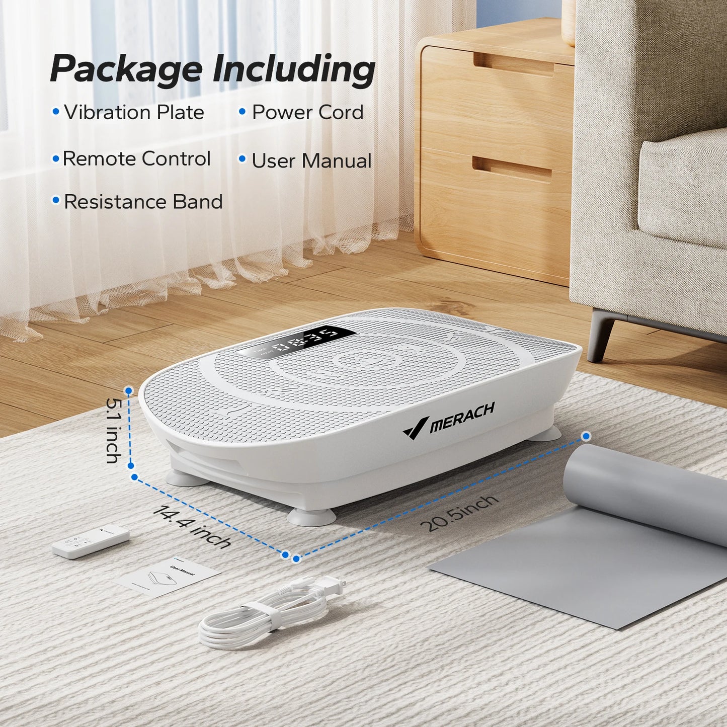 MERACH Vibration Plate Exercise Machine For Whole Body Workout