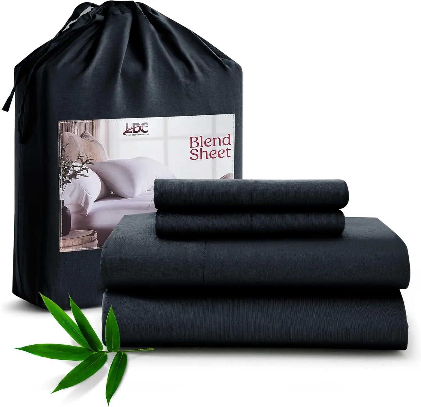 Lux Décor Collection Organic Bamboo Viscose And Polyester Sheet Sets