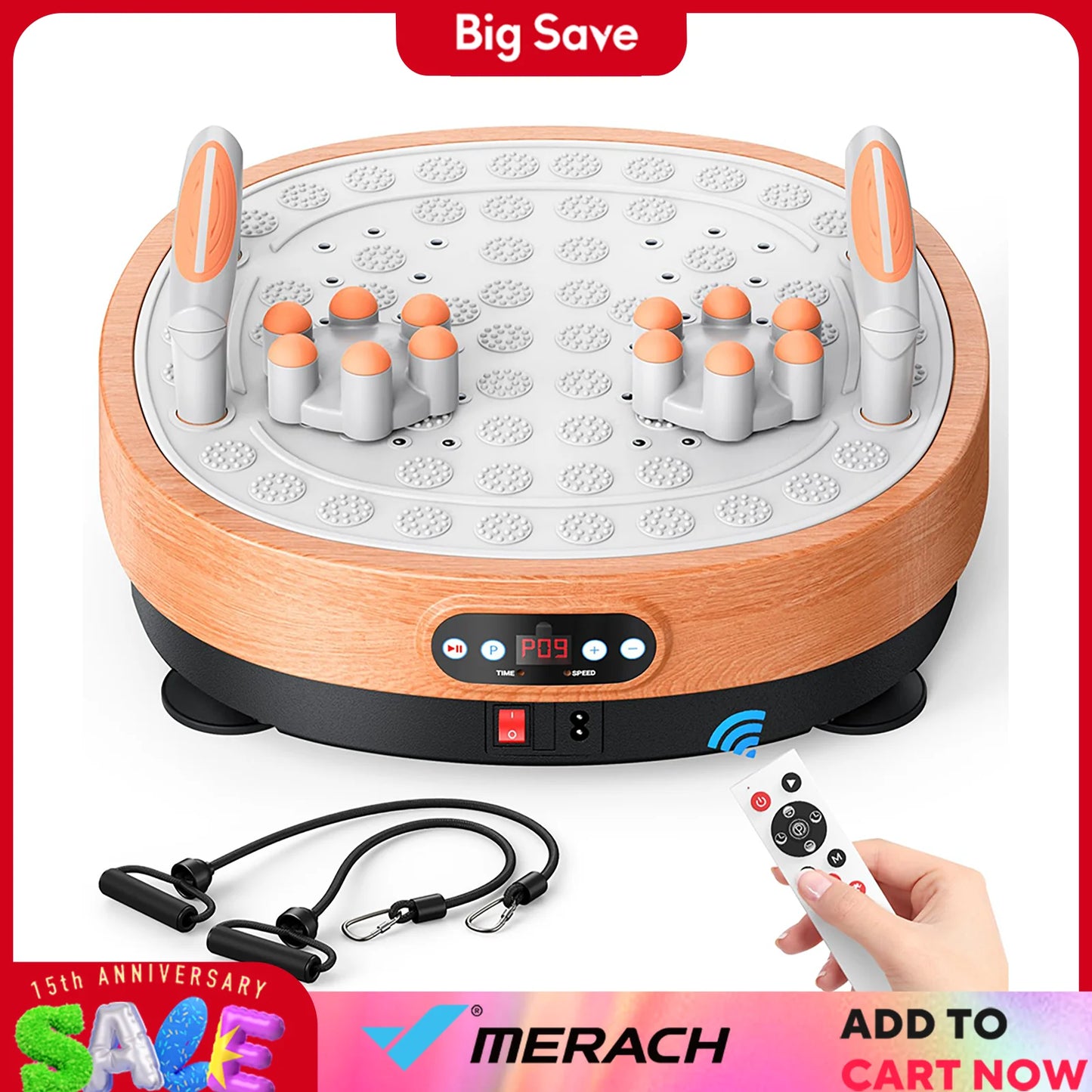 MERACH Vibration Plate Exercise Machine for Whole Body Wellness