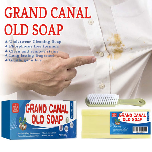 Jaysuing Laundry Soap Bar With Brush For Stain Removal