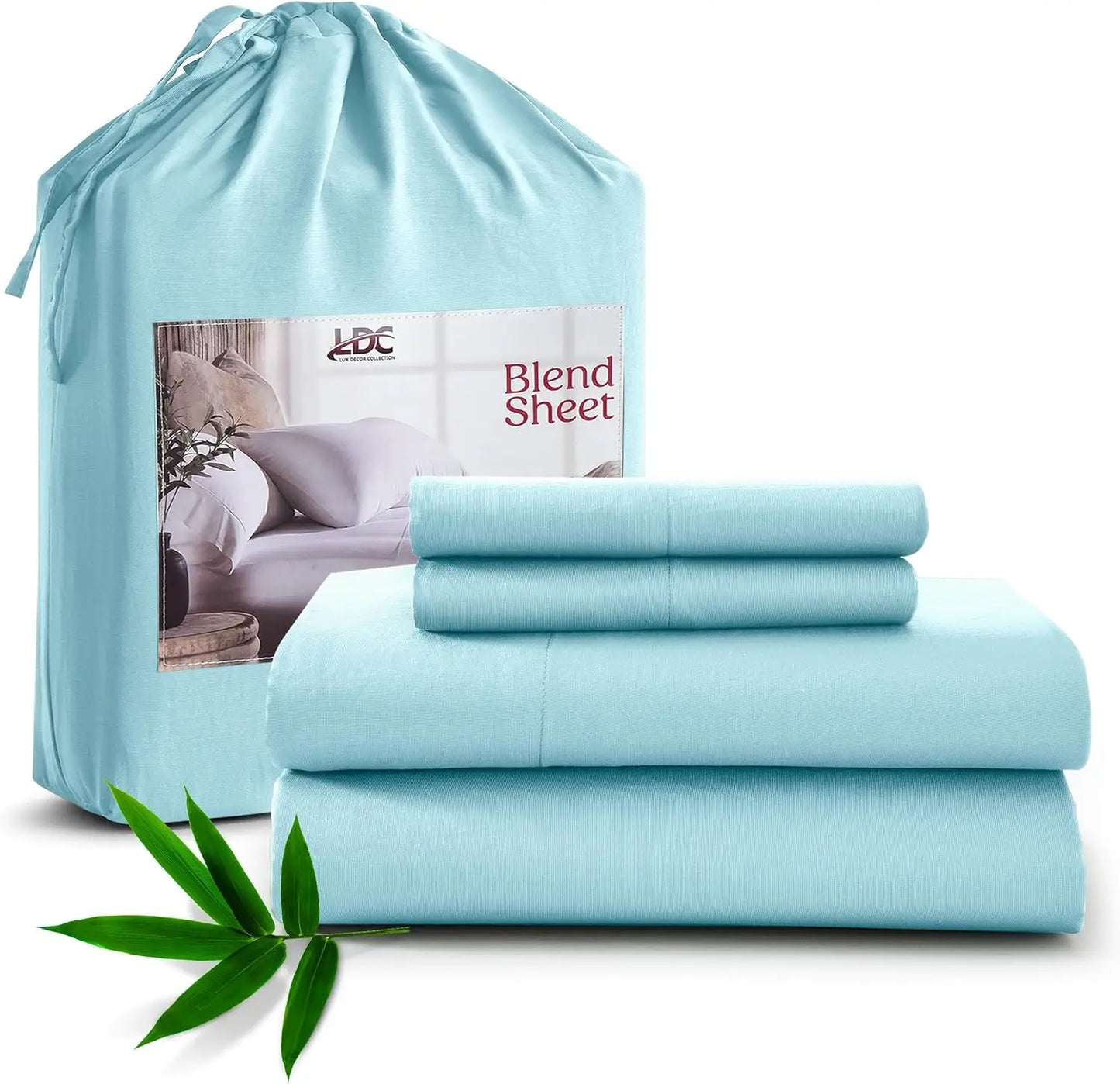 Lux Décor Collection Organic Bamboo Viscose And Polyester Sheet Sets